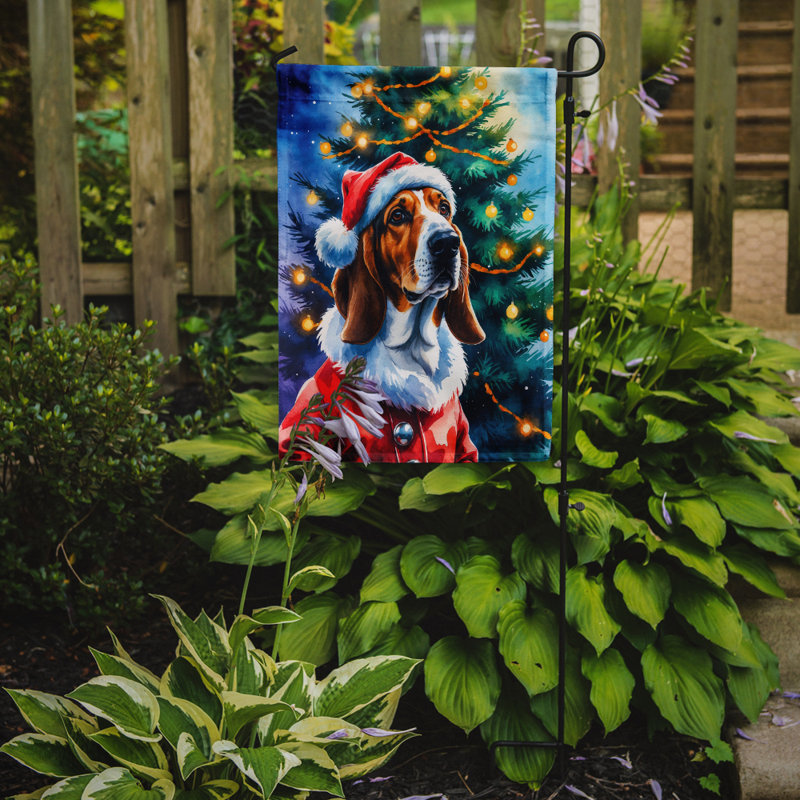 Drapeau de jardin Doberman Pinscher, Basset hound