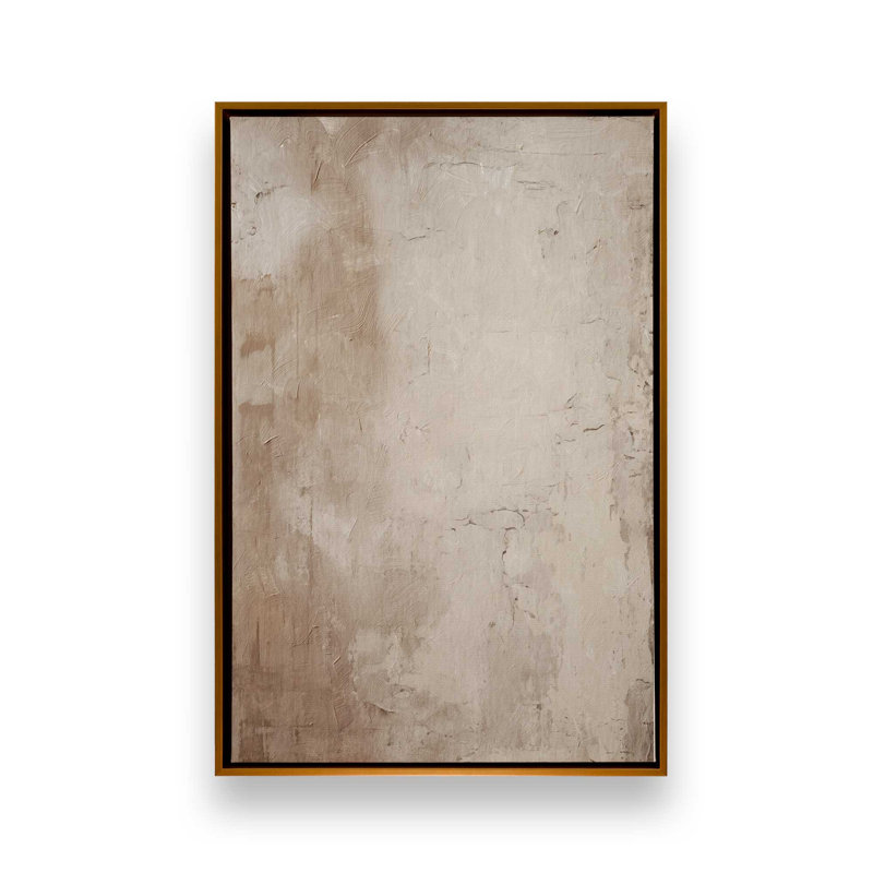 Impression sur toile Fresco's Silent Tale I, H 12,75 po x l 8,75 po x P 1,75 po, Cadre flottant or poli