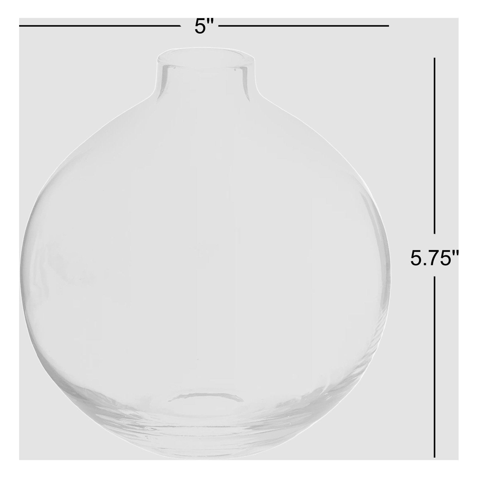 Eske 5.75'' Handmade Glass Table Vase