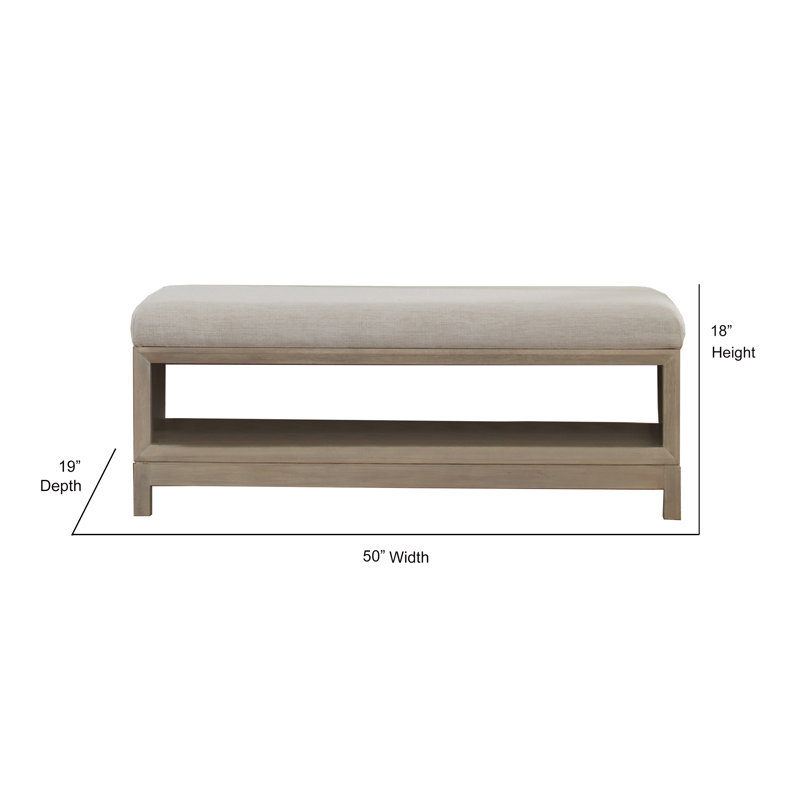 Banc de rangement rembourré Boca Grande