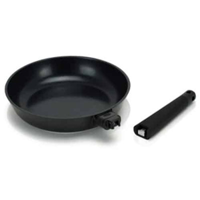Zavor Noir Premium Cast Aluminum Nonstick 12" Skillet W/ Detachable Silicone Long Handle