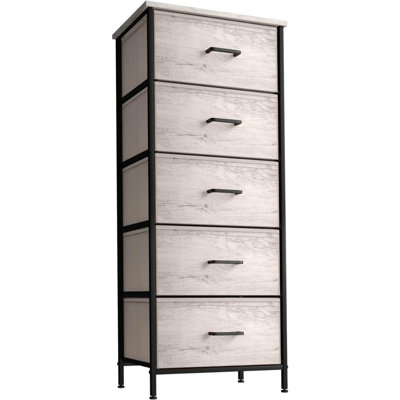 Commode en tissu pour chambre Sorbus - Commode 5 tiroirs, grande tour de rangement, organisateur de vêtements