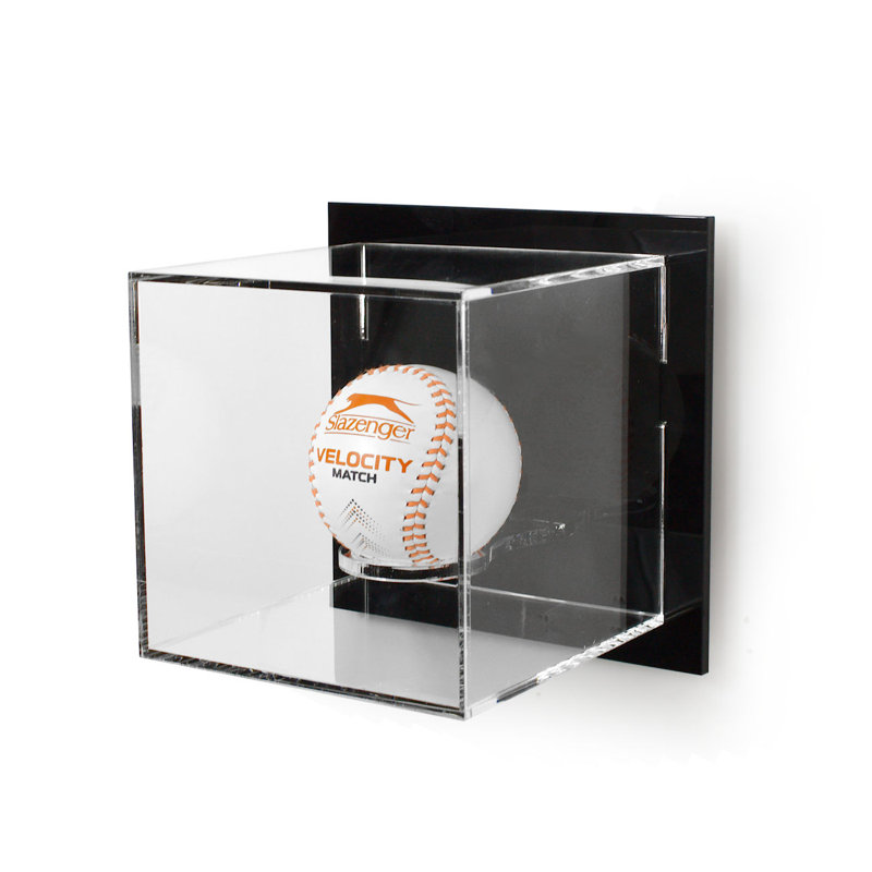 Tielo Sports Display Cases 14cm W 15cm D Baseball Plastic/Acrylic Ball / Puck Case