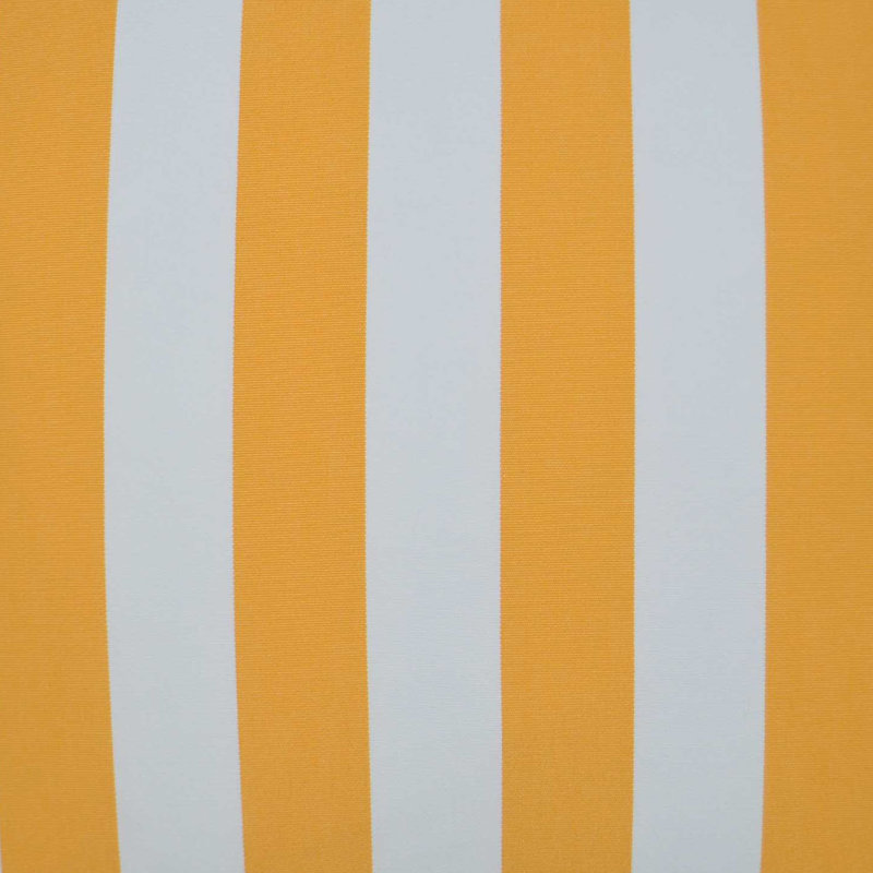 Cafe Stripe Square Indoor/Outdoor Pillow Cover & Insert, Yellow