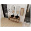 Ensemble de meuble-lavabo double 48 po avec armoire d'appoint 48 po