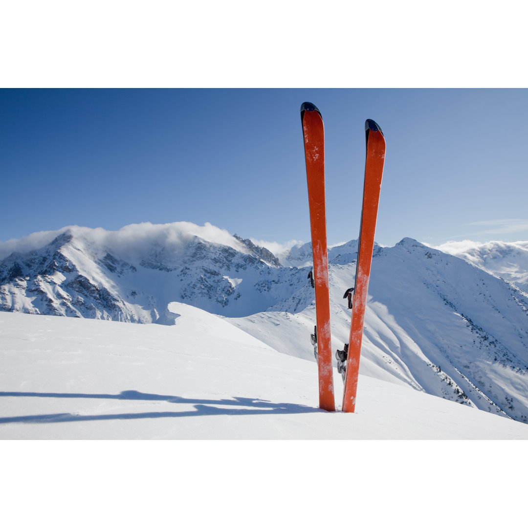 Skitouren-Panorama - Leinwandbild