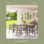 Table de jardin rectangulaire de 170 cm (67 po) avec structure en aluminium, plateau en polystyrène expansé imitation bois et trou pour parasol de 4 cm (1,6 po).-417075647
