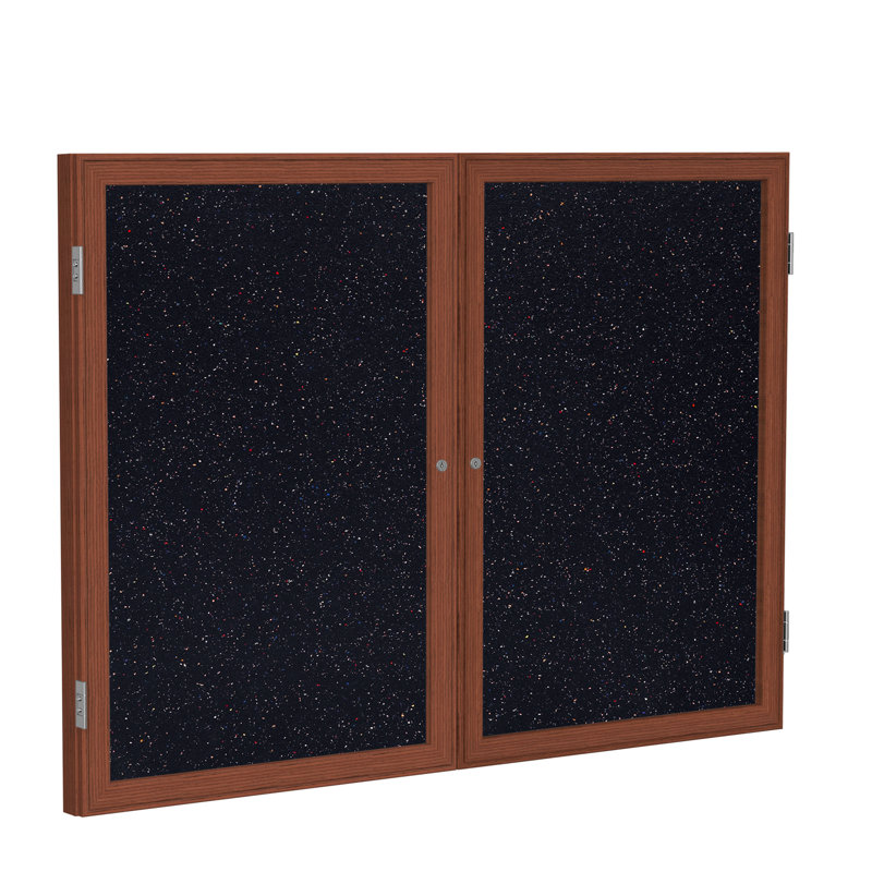 Tableau d’affichage clos cabinet, H 3 po x l 4 po, Chêne, Confetti