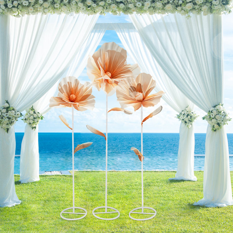 Élégantes fleurs artificielles autoportantes en dégradé de qualité supérieure pour les mariages et les événements spéciaux