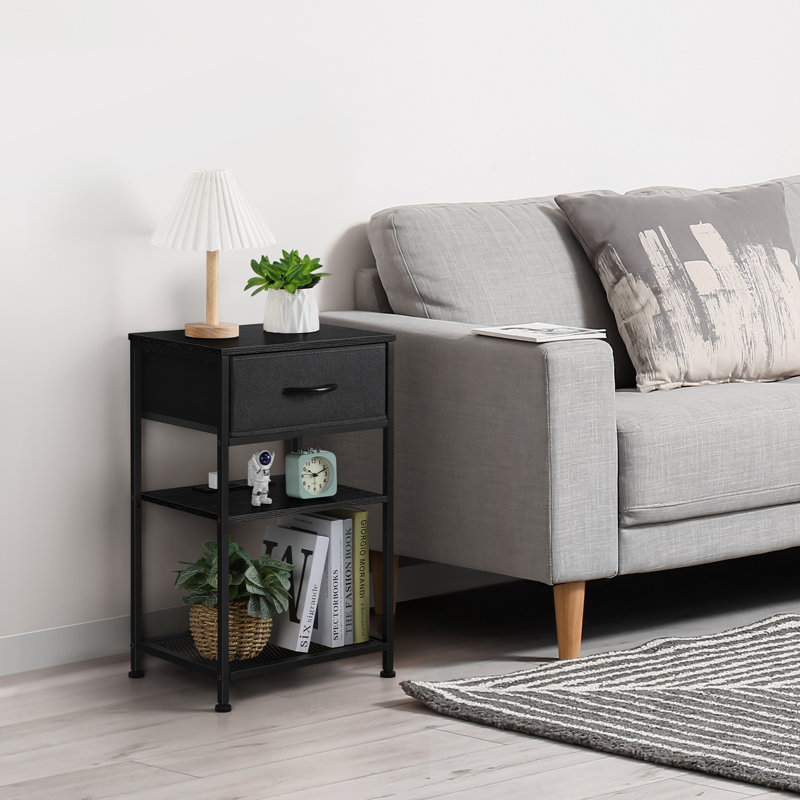 Ensemble de tables de bout Issai, Noir