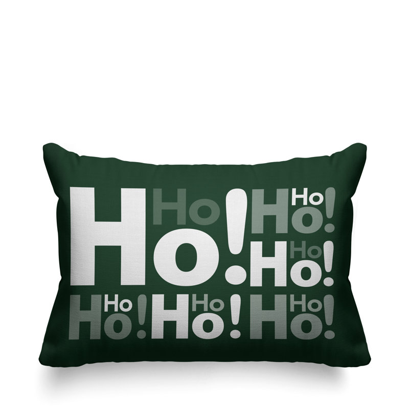 Coussin intérieur / extérieur Hohoho Christmas, Sauge