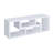 All-in-One White Convertible TV Console & Bookcase - Versatile for Any Space