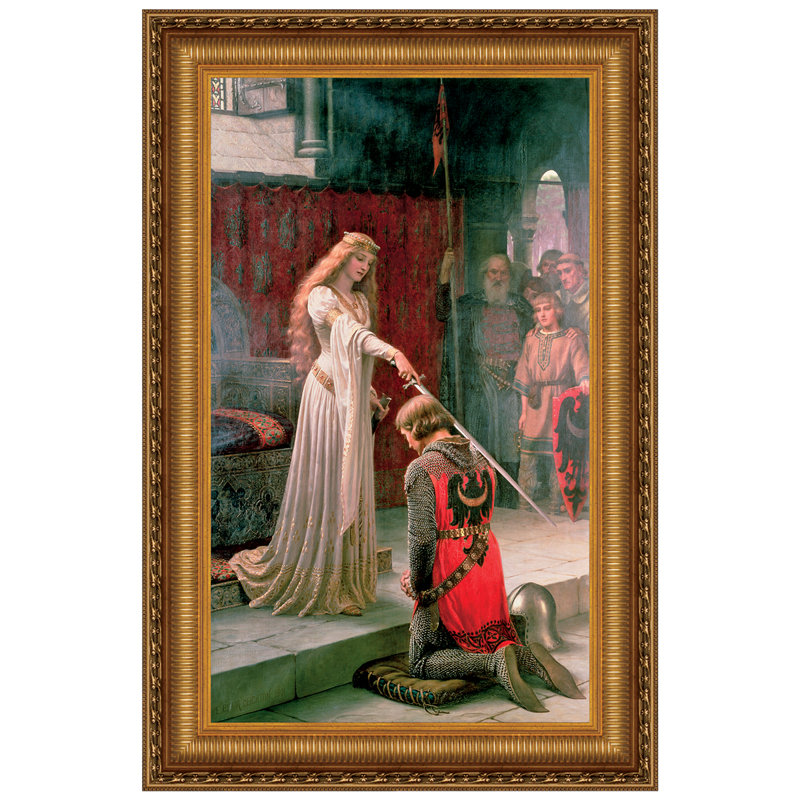 «The Accolade, 1901», reproduction sur toile encadrée, H 22,25 po x l 16,25 po x P 1,875 po