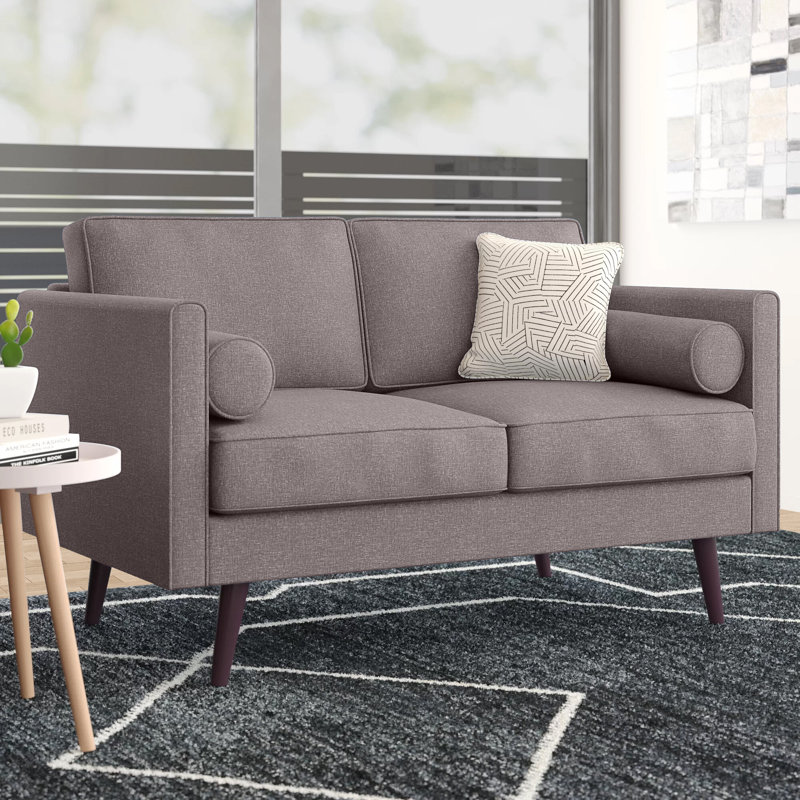 53'' Upholstered Loveseat, Light Brown