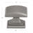 Convex 1 1/4" Length Square Knob Multipack-110430565