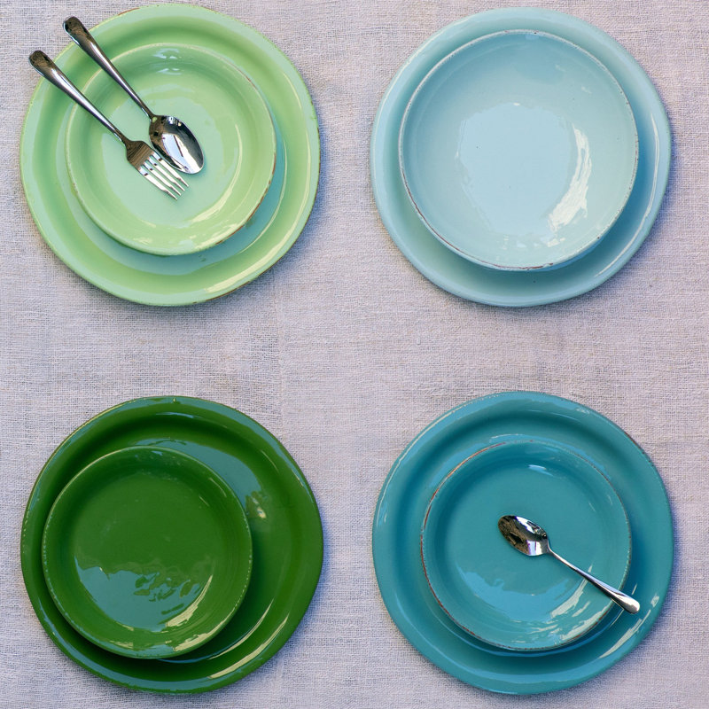 Assiette plate Cucina Fresca, Pistache