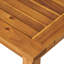Canapé deux places et table basse avec coussins d'eau, couleur bois, pour terrasse et loisirs extérieurs, 84 cm P x 129 cm L x 79 cm H (table), couleur bois, détente