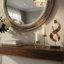 Ecran Flat Metal Beveled Wall Mirror
