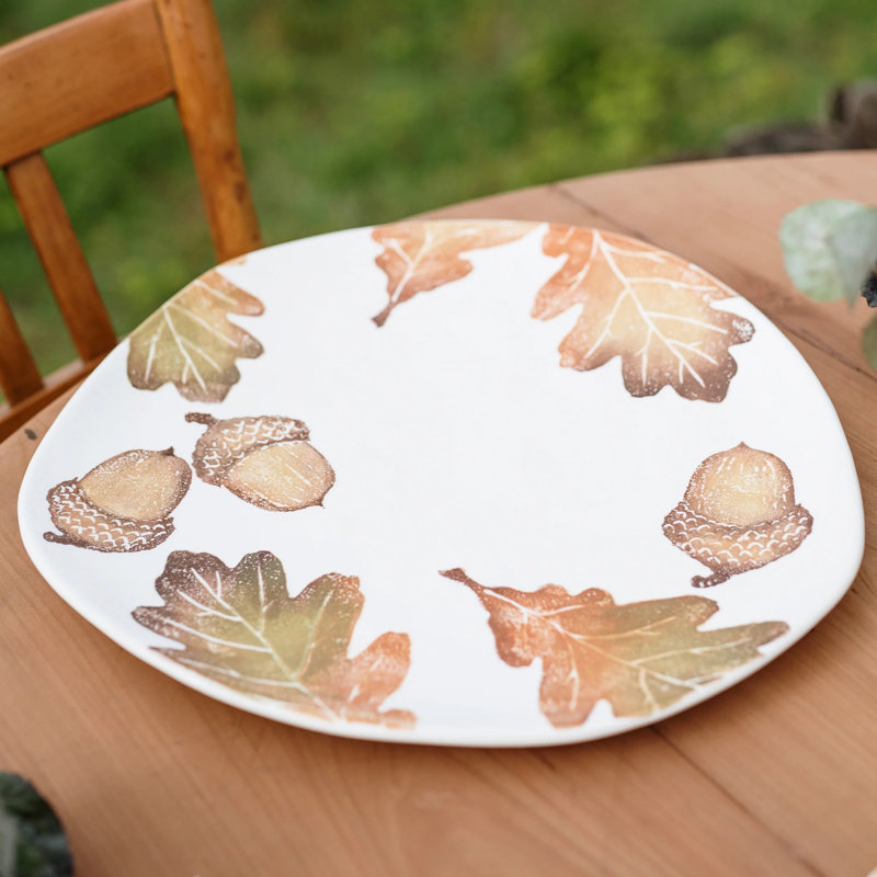 VIETRI Autunno Terra Bianca Platter