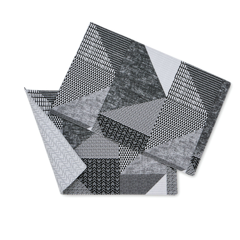 Larsson Geo Placemat Pair, Grey