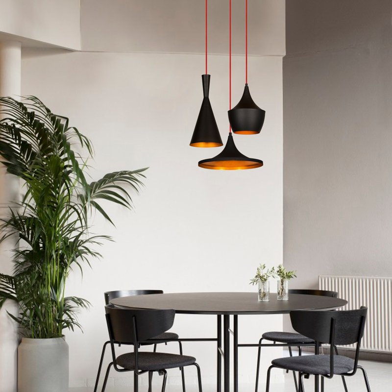 Luminaire suspendu géométrique à 3 lumières Linda