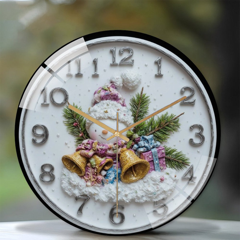 Horloge murale de Noël 12 po