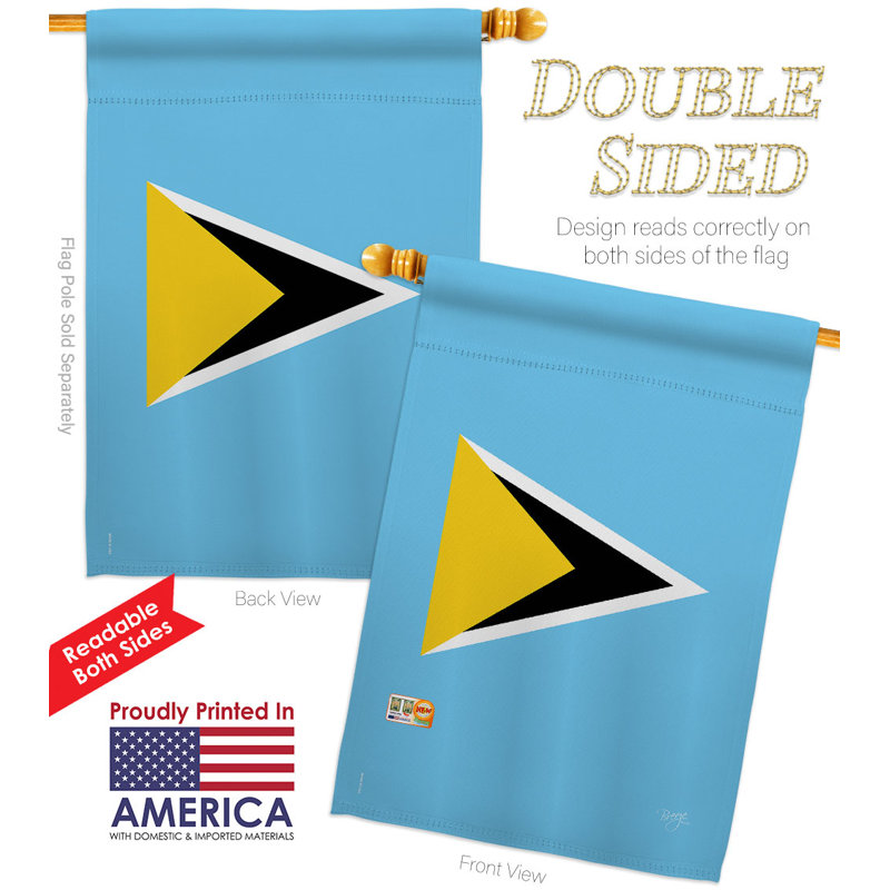 Double Sided 40'' H x 28'' W Polyester House Flag