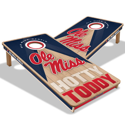 YouTheFan NCAA Mississippi Rebels 2X4 Slogan Series Cornhole NO BAGS