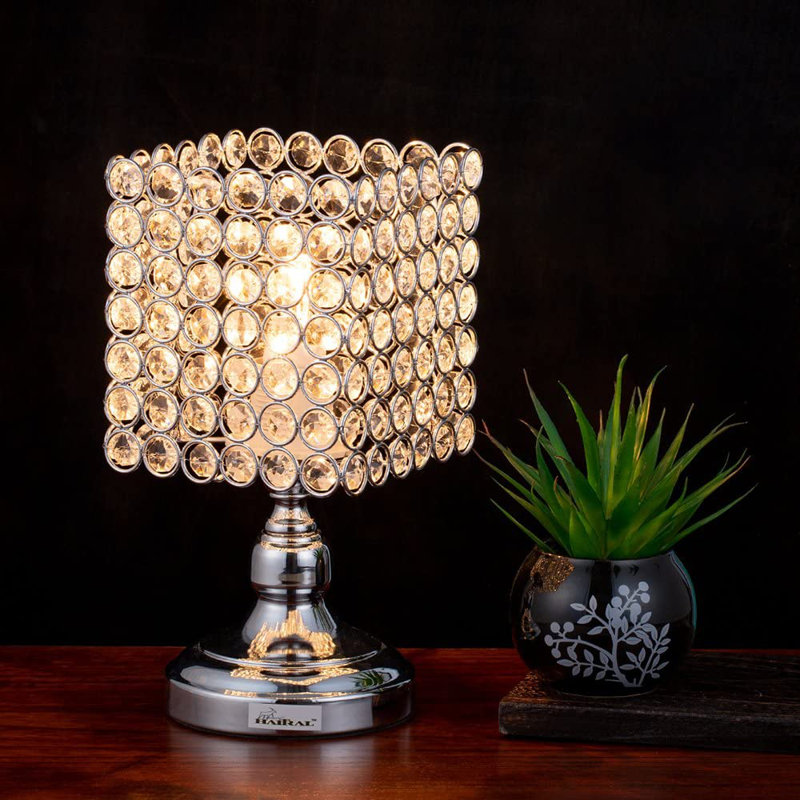 Ensemble de lampes de table argentées 10 po Aquilah