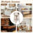 Mid-Century 28.3" Upholstered Bar Stools With Curved Wood Back Backrest-785715922