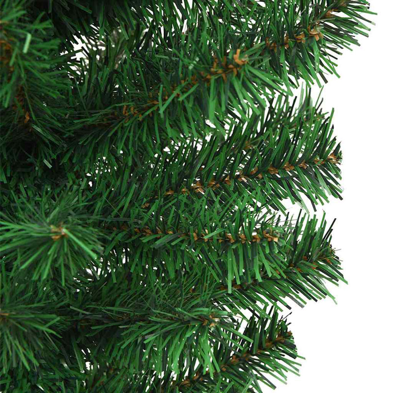 vidaXL Upside-down Artificial Pre-lit Christmas Tree with Ball Set, 3.94 ft