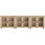 Buffet 3 en 1, armoire d'appoint avec armoire de rangement et porte vitrée, console pour la cuisine, la salle à manger et le salon, 101,6 po-1066543516
