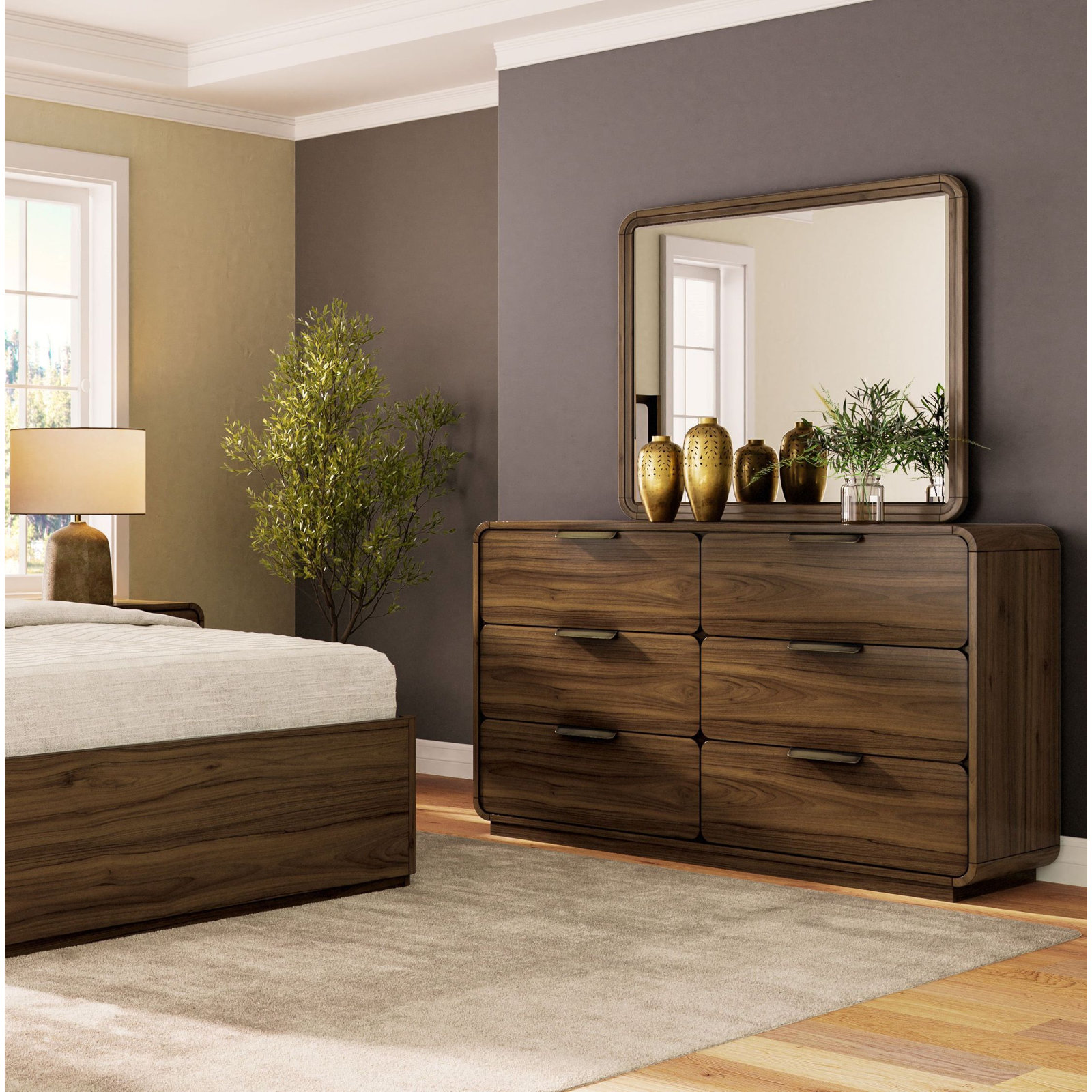 Kiefer 64" Walnut Dresser