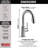 Trinsic Pull Down Sprayer Bar Faucet, Single Handle Prep Sink Faucet-6898320
