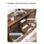 Commode de chambre à coucher avec 4 tiroirs et portes de grange coulissantes Terramuggus-664207718