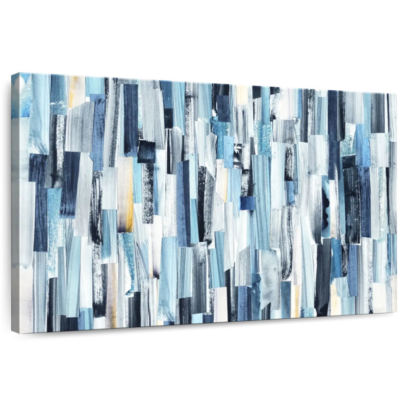 Layered Paint Streaks, 30" H x 45" W