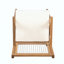 Ensemble de chaises de patio avec coussins, bois d'acacia résistant aux intempéries et assise en corde pour un confort extérieur