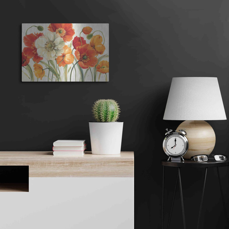 «Poppies Melody I» par Lisa Audit, H 16 po x l 24 po
