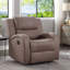 Fauteuil inclinable manuel moderne en cuir souple et fux pour un confort ultime et une efficacité d'espace