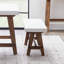 Banc de salle à manger avec plateau en béton et base en bois Partlow