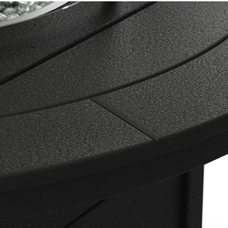 Table ronde pour foyer POLYWOOD, Noir