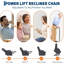 Fauteuil inclinable électrique Power Lift avec massage et chauffage, fauteuil inclinable électrique en cuir PU surdimensionné-764208231