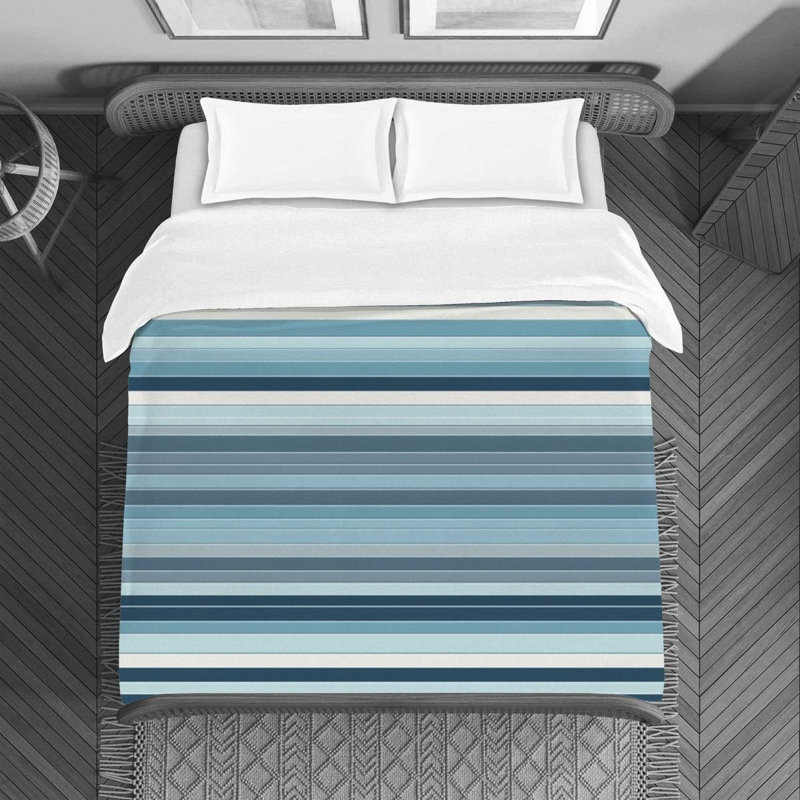 Polyester Striped Duvet Cover, Twin Duvet Cover