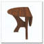 Fauteuil pivotant en chenille 31,89 po