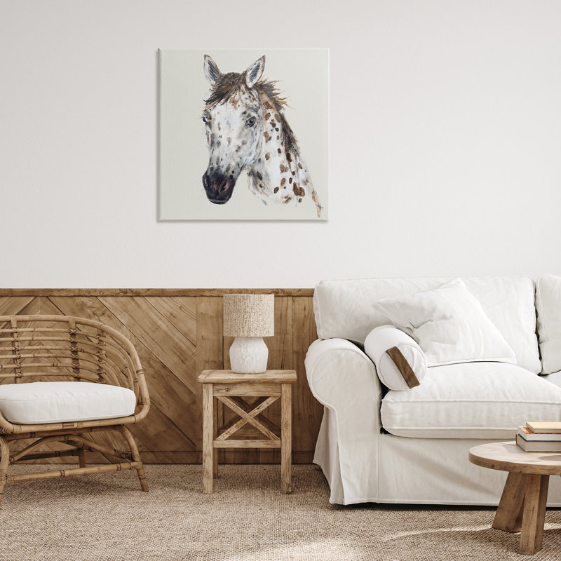 "Charmant cheval tacheté" par Filippo Ioco, H 30 po x l 30 po