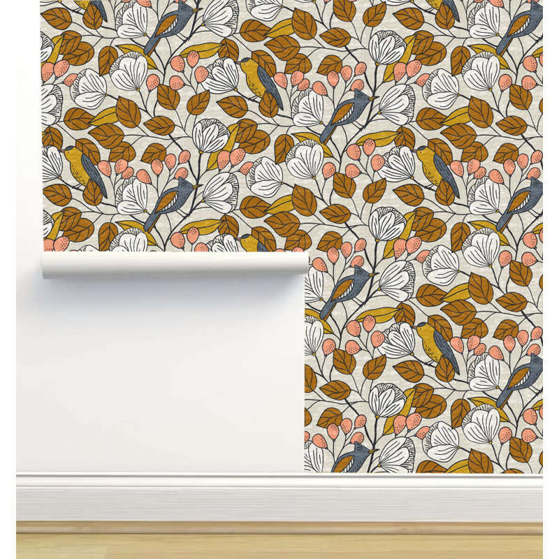 Rouleau de papier peint texturé L 2,16 pi x l 5 po Amy MacC Ready Designs, Or
