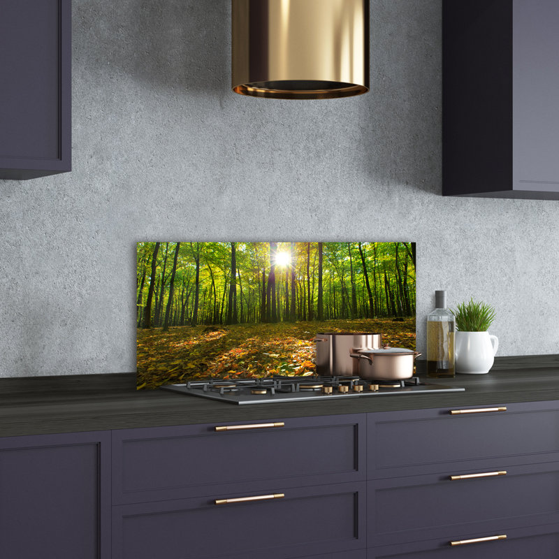 50cm W x 100cm L Glass Peel and Stick Panel