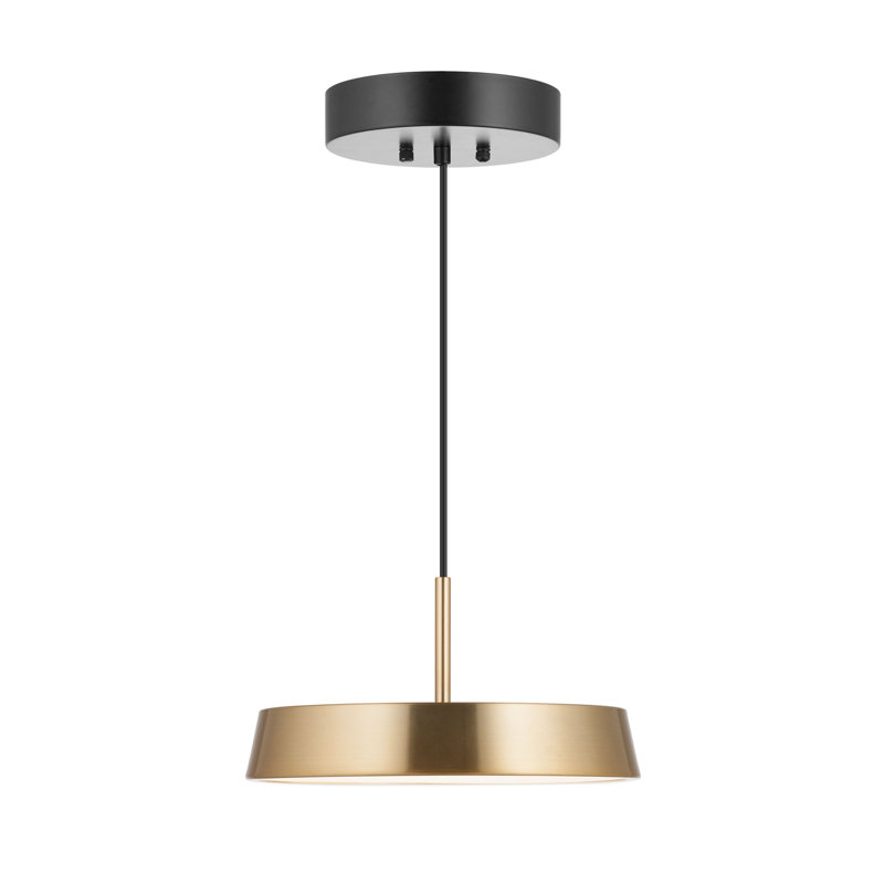 Cenk 1 - Light LED Single Pendant, 5cm H x 30cm W x 30cm D, Brass