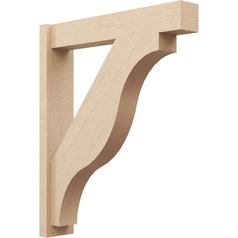 Bois de cèdre brut Funston Block TimberThane Perspector, brun clair apprêté, H 36 po x l 6 po x P 30 po