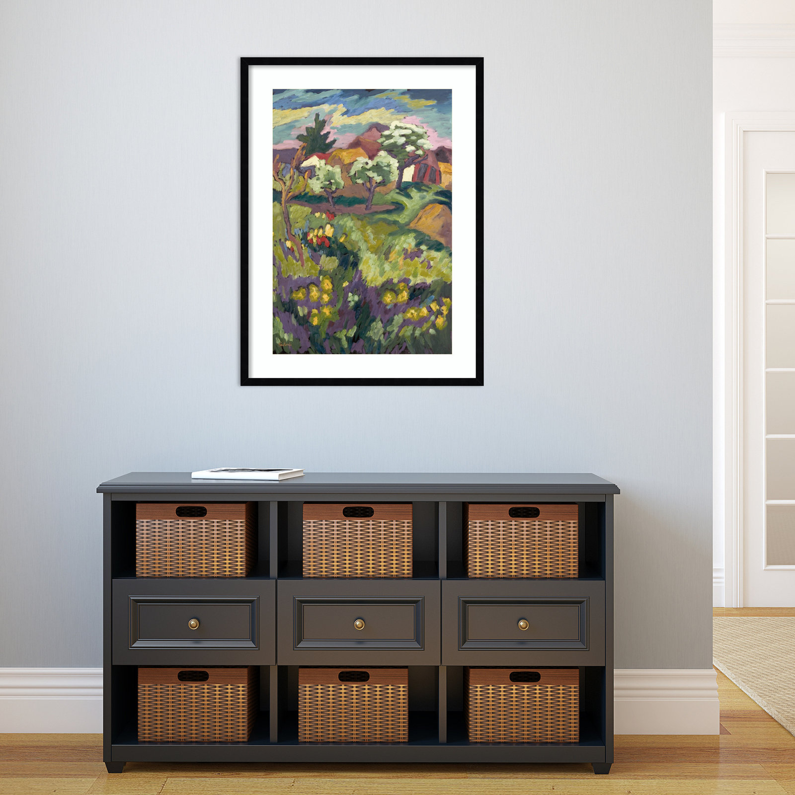 Fayra Garden Of My Childhood Framed On Paper by Fayra Print, Black, 33" H x 25" W x 1" D